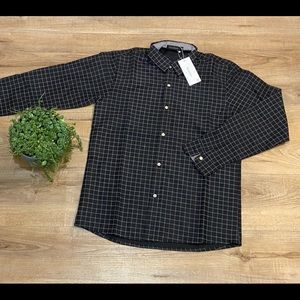 Black and white dress shirt